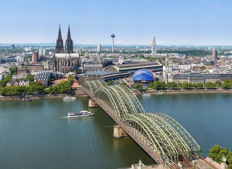 Eisbaden in Köln