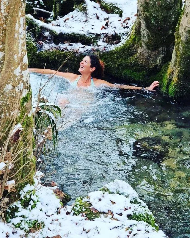 Eisbaden macht glücklich