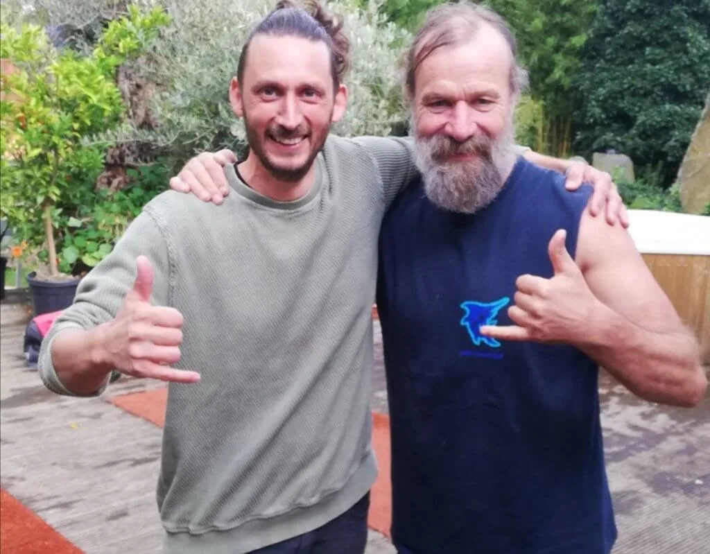 Walter Berger mit Wim Hof