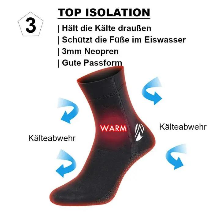 Neopren Socken Eisbaden Kälteschutz