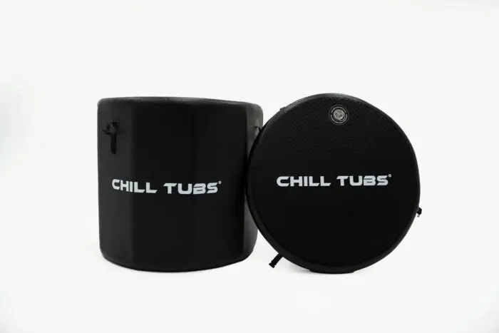 Chill Tubs Essential Aufblasbares Eisbad Rund Deckel nebendran