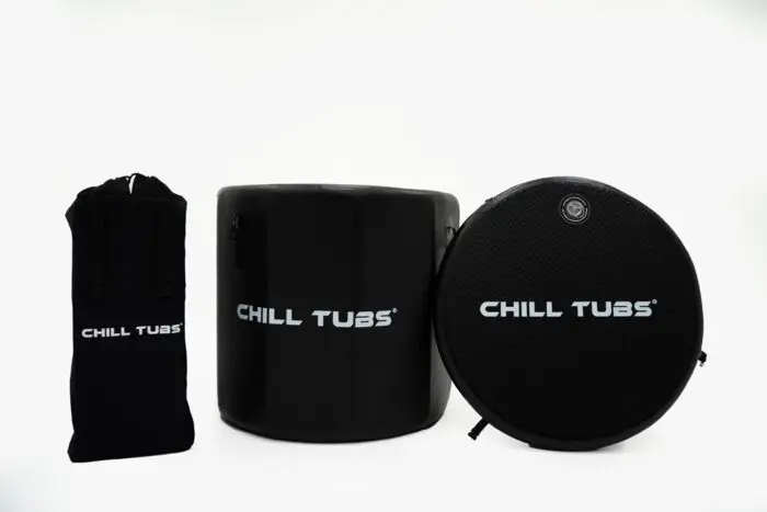 Chill Tubs Essential Aufblasbares Eisbad Rund mit Deckel und Tragetasche