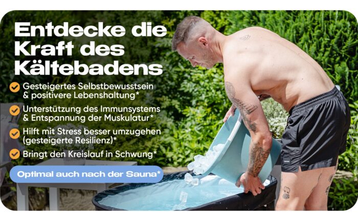LIVIKING® ThermoPolar Oase – Faltbares Eisbad für Regeneration & Wellness (Schwarz) – Bild 11