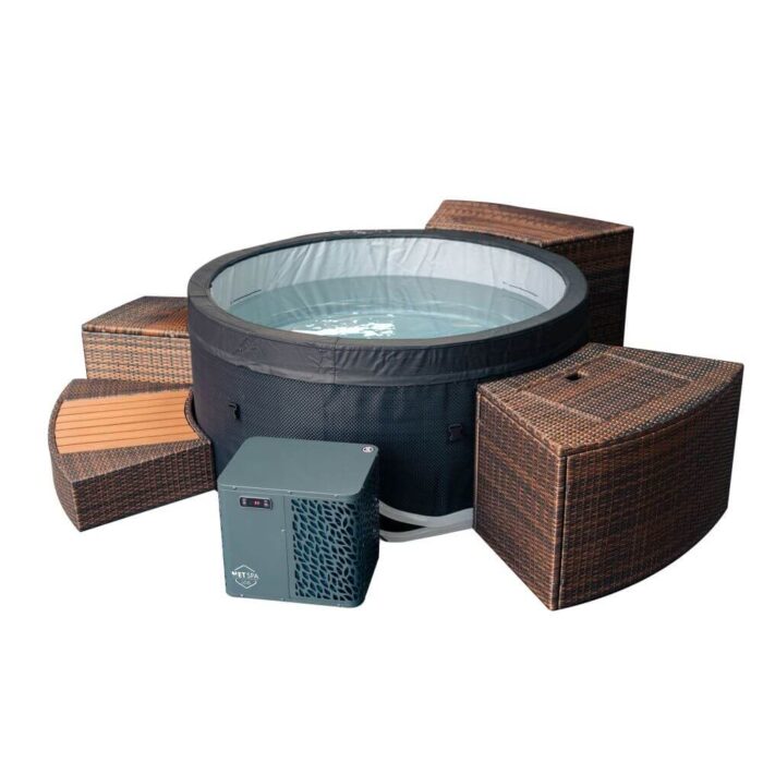 Eisbad-Set Kühlgerät 3000 Watt, 800 Liter Becken und Möbeln – Bild 1