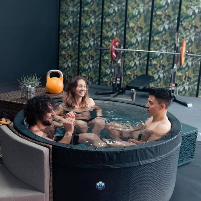 Eisbaden Wanne Gruppe