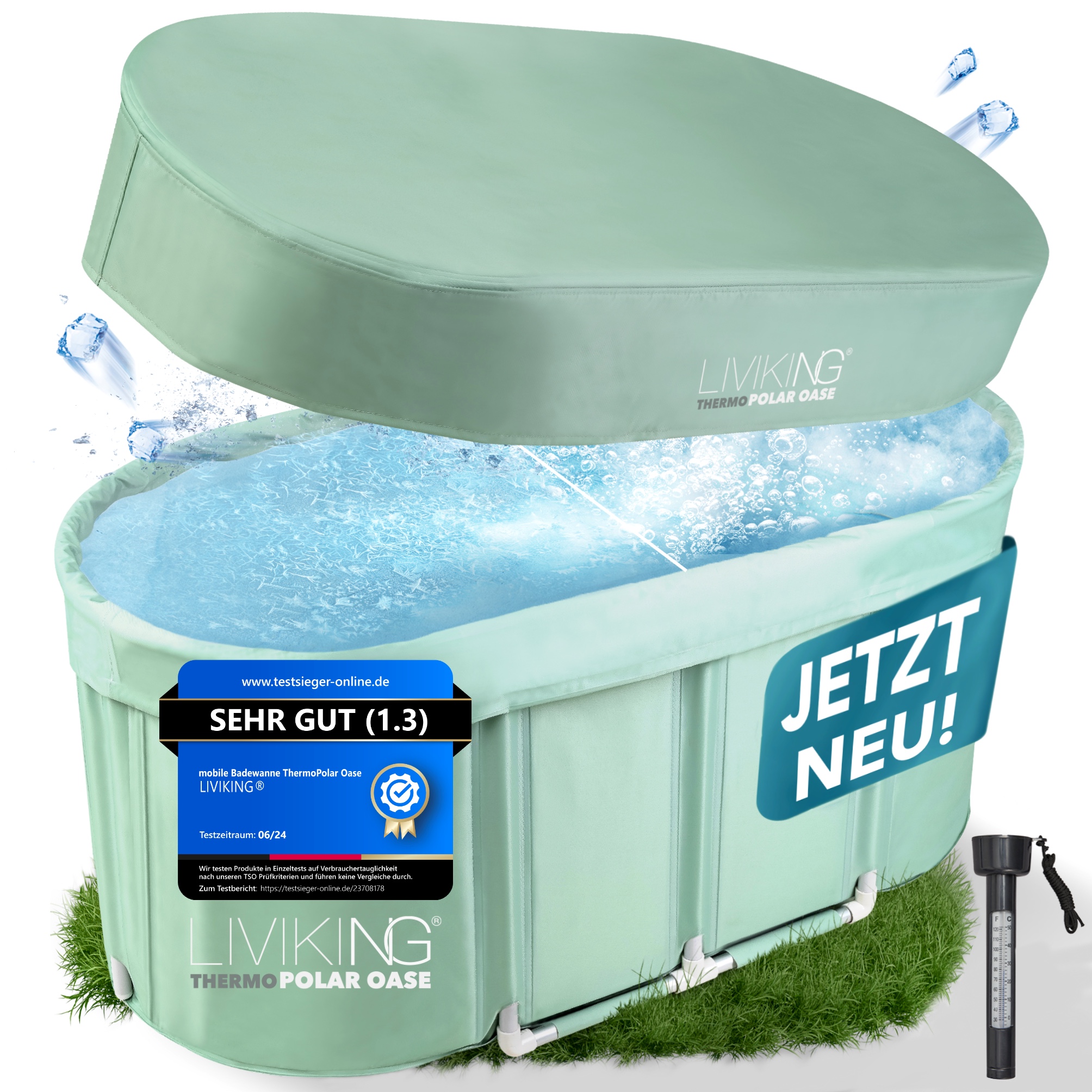 Eisbad zuhause Liviking Grün