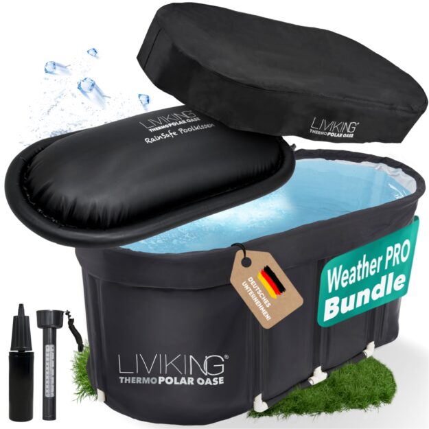 cropped-Bundle-1v2.jpg LIVIKING® ThermoPolar Oase – Faltbares Eisbad für Regeneration & Wellness (WeatherPRO Bundle) – Bild 1